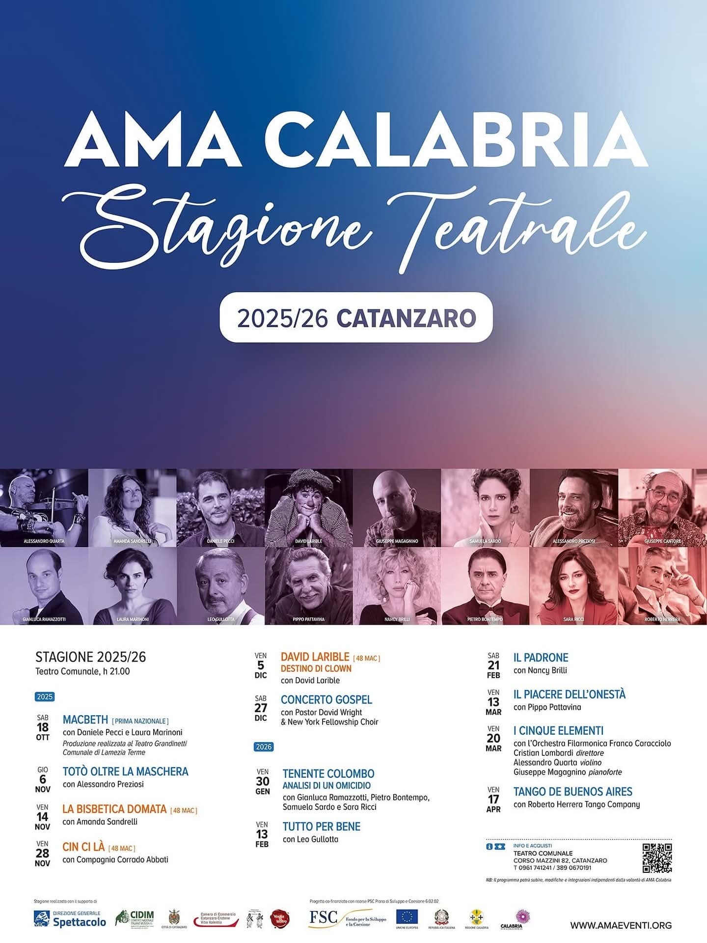 AMA Calabria - Stagione Teatrale Catanzaro - immagine 1