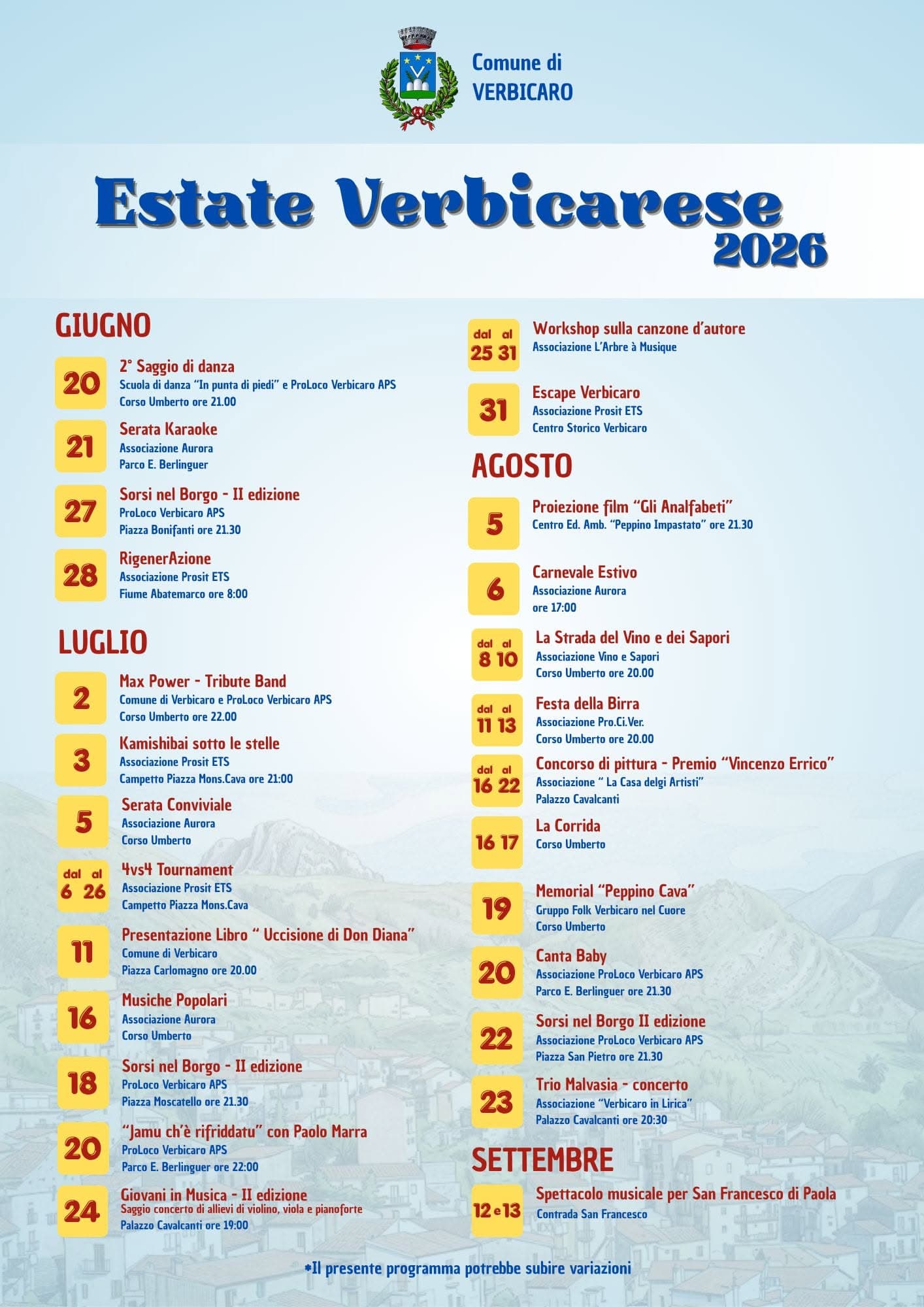 Estate Verbicarese