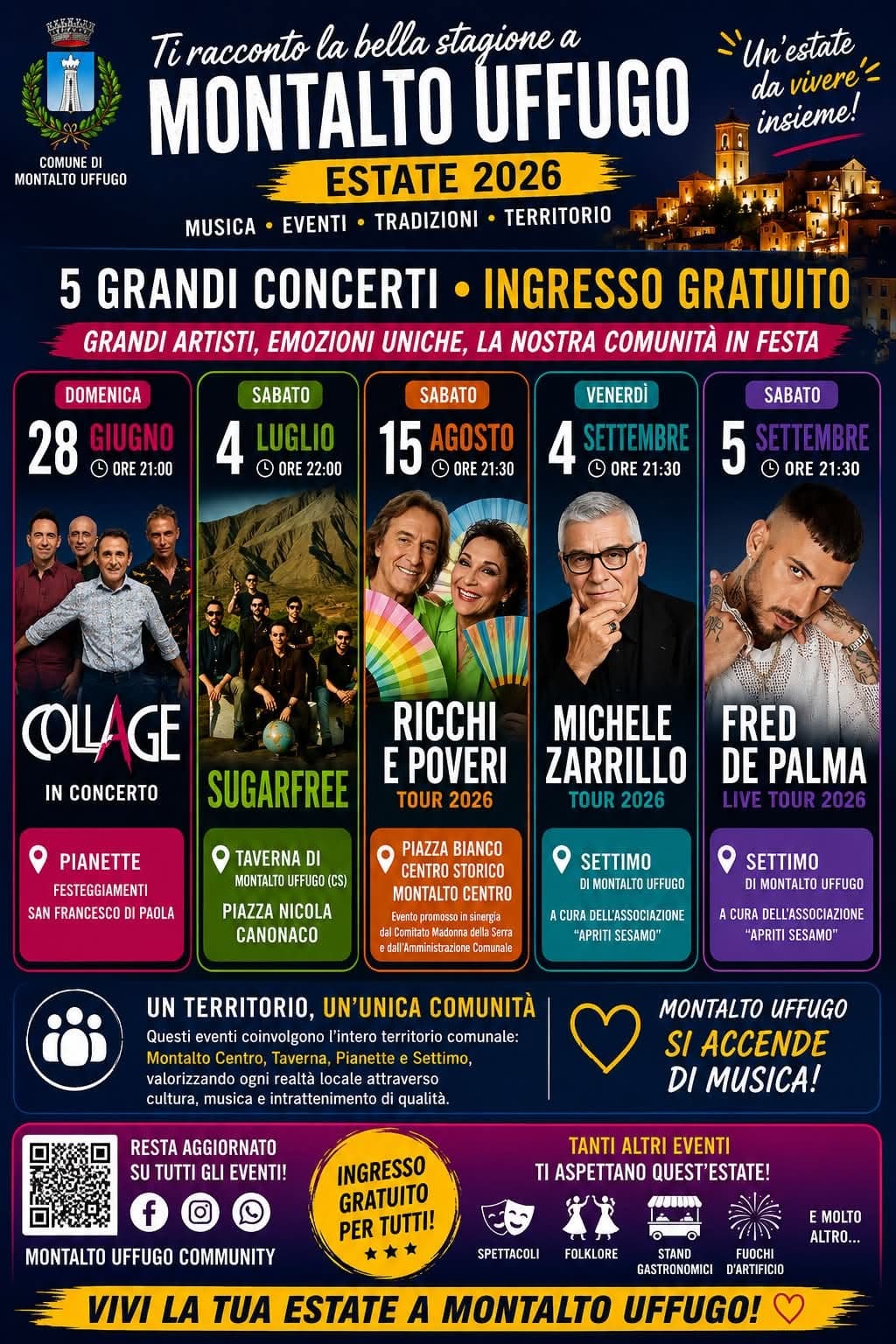 Concerti estivi a Montalto Uffugo