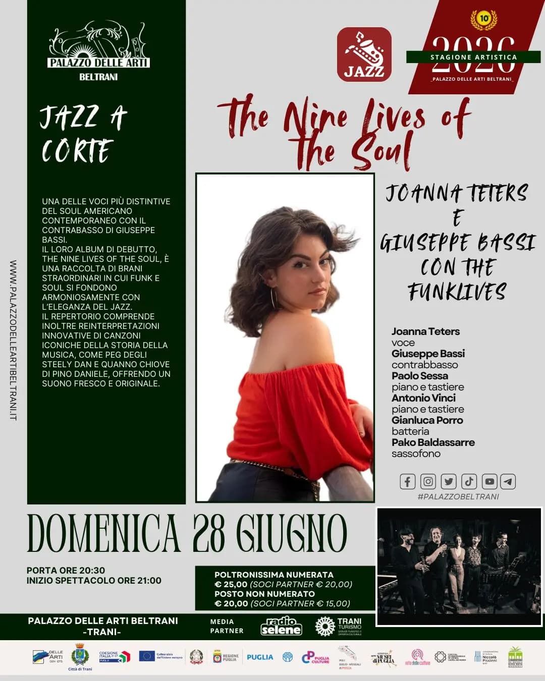 The Nine Lives Of The Soul Joanna Teters e Giuseppe Bassi con The Funklives - Musica a Corte - immagine 1