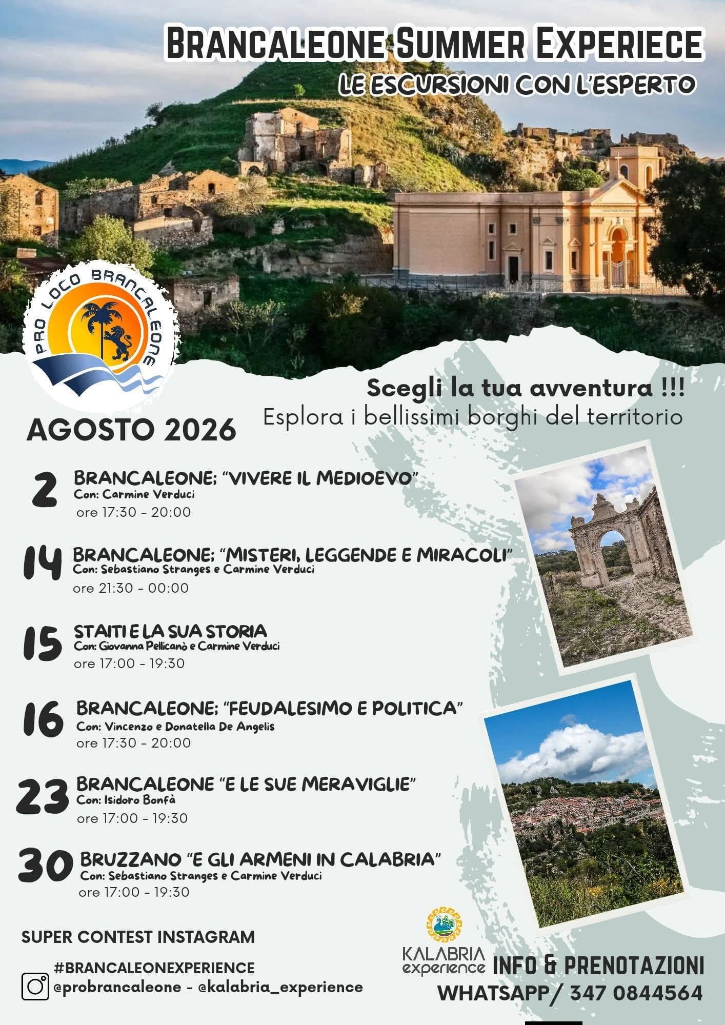 Brancaleone Summer Experience