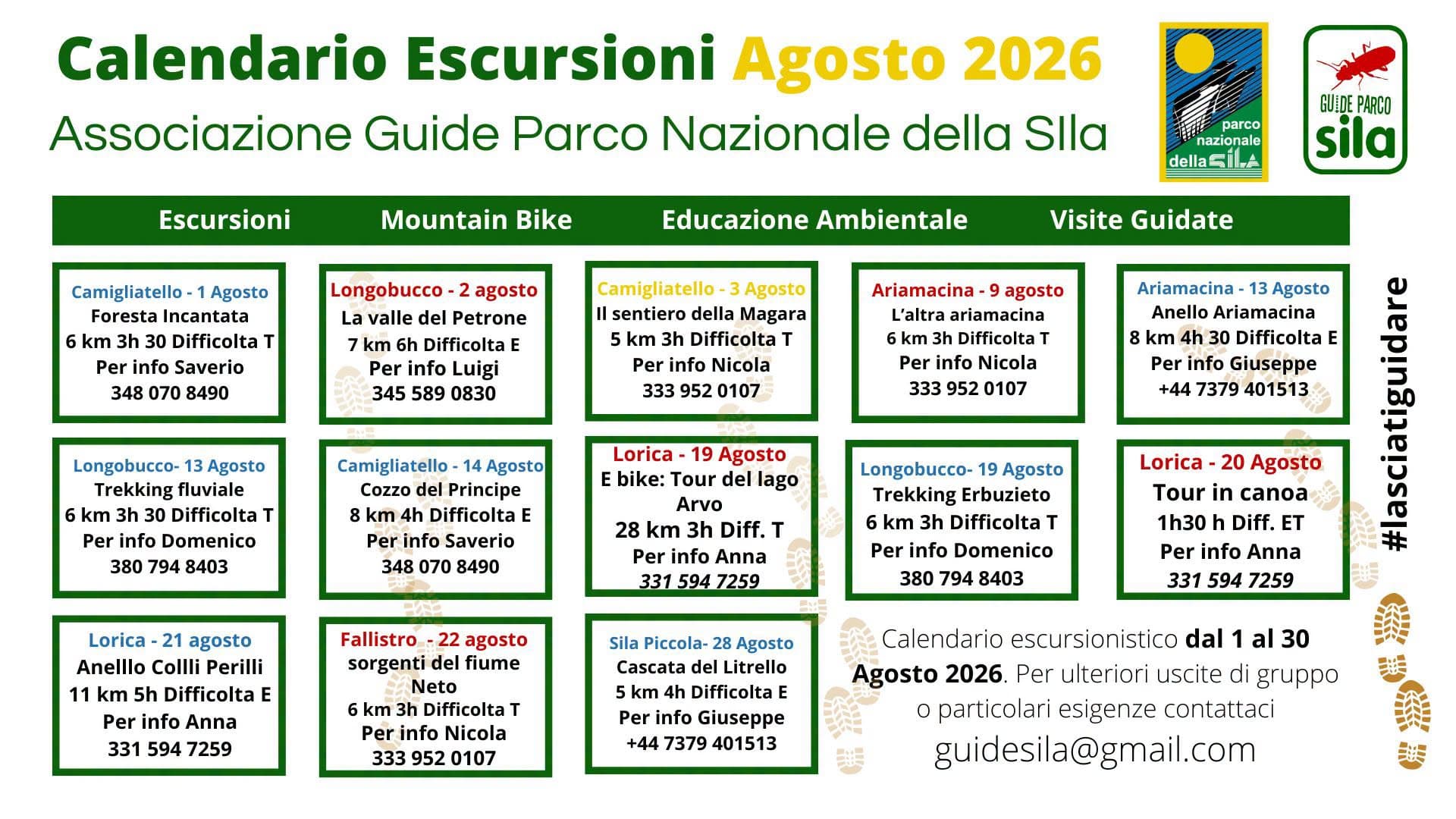 Escursioni nel Parco Nazionale della Sila
